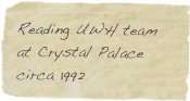 Reading UWH team at Crystal Palace circa 1992
